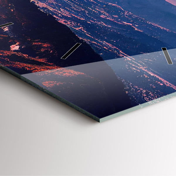 Horloge murale carrée Montagnes à San Antonio, États-Unis