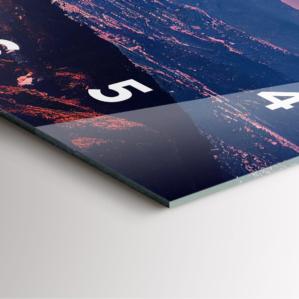 Horloge murale carrée Montagnes à San Antonio, États-Unis