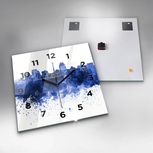 Horloge murale carrée Aquarelles de San Antonio