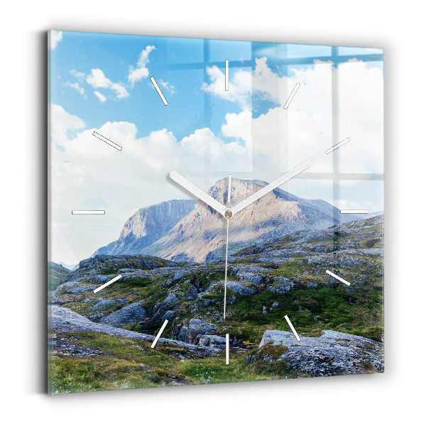 Horloge murale carrée Paysage rocheux