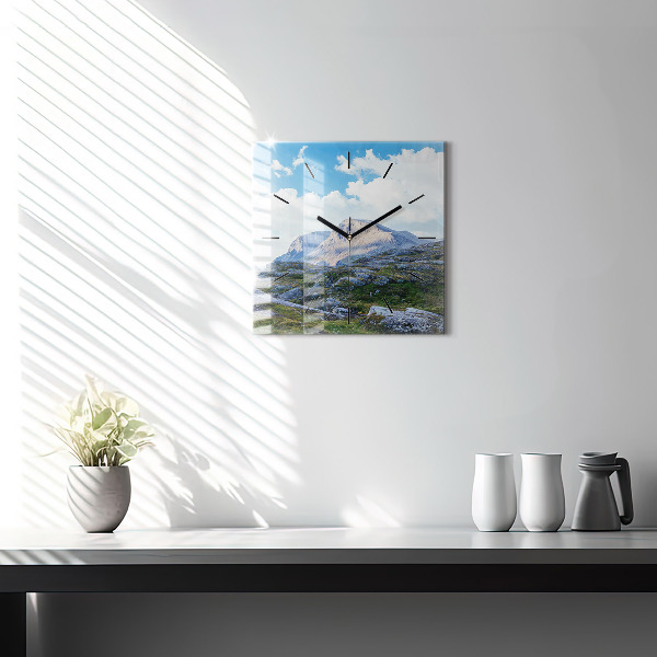 Horloge murale carrée Paysage rocheux