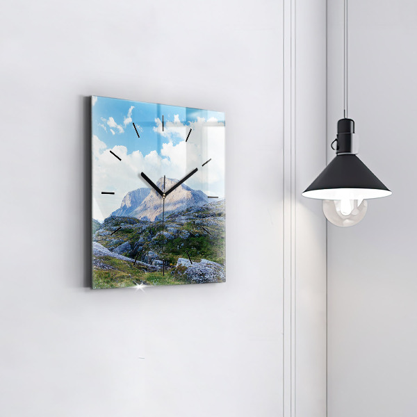 Horloge murale carrée Paysage rocheux