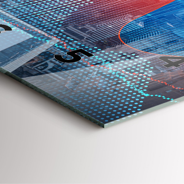 Horloge murale carrée Gratte-ciels à Philadelphie