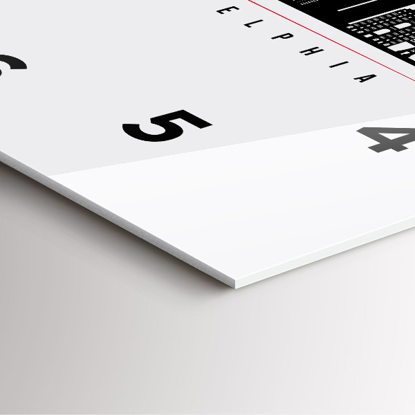 Pendule carrée en verre Illustration de Philadelphie