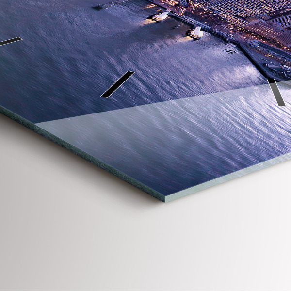 Pendule carrée en verre Vue de San Francisco