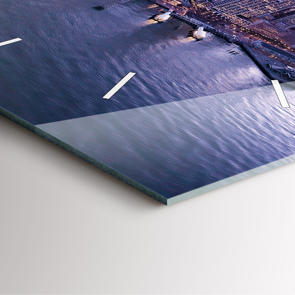 Pendule carrée en verre Vue de San Francisco