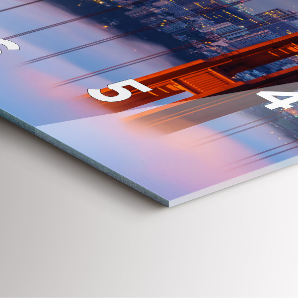 Horloge carrée en verre Pont de San Francisco