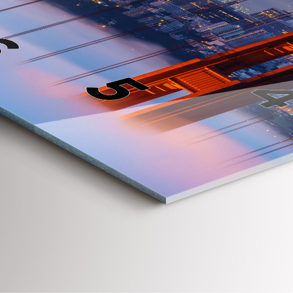 Horloge carrée en verre Pont de San Francisco