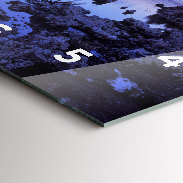 Horloge murale carrée Lac Californie