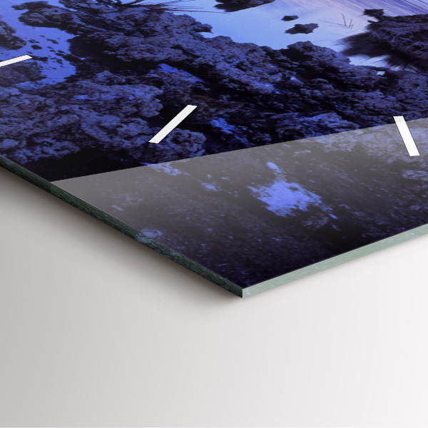 Horloge murale carrée Lac Californie