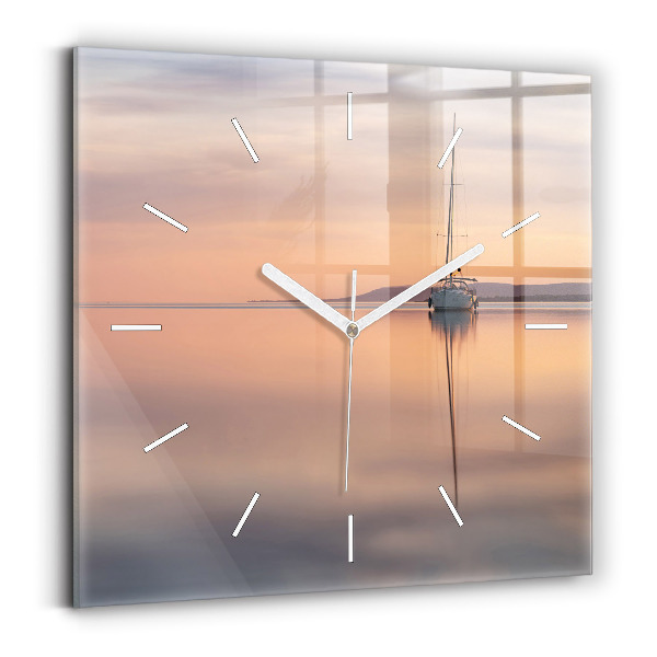 Horloge murale carrée Lac Balaton États-Unis