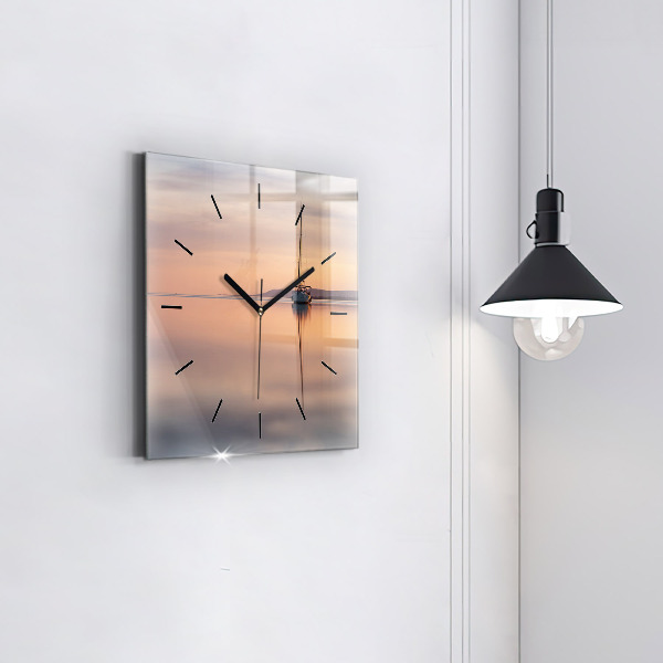 Horloge murale carrée Lac Balaton États-Unis