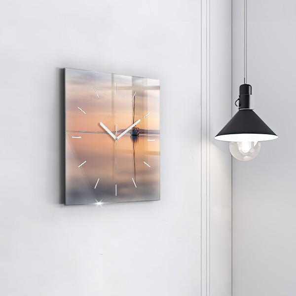 Horloge murale carrée Lac Balaton États-Unis