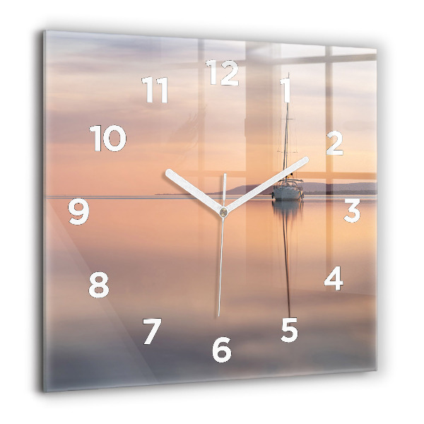 Horloge murale carrée Lac Balaton États-Unis