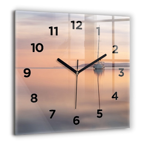 Horloge murale carrée Lac Balaton États-Unis