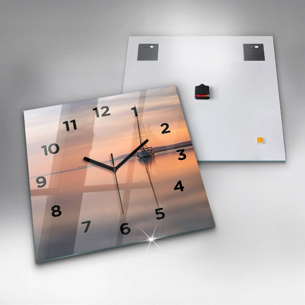 Horloge murale carrée Lac Balaton États-Unis