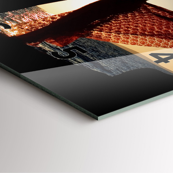 Horloge murale carrée Danse espagnole en mer