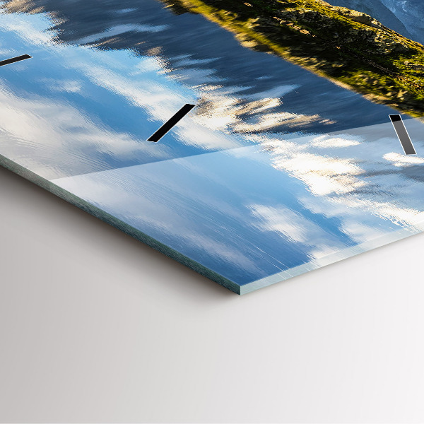 Pendule carrée en verre Vallée de Chamonix, Alpes françaises