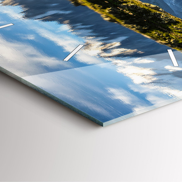 Pendule carrée en verre Vallée de Chamonix, Alpes françaises