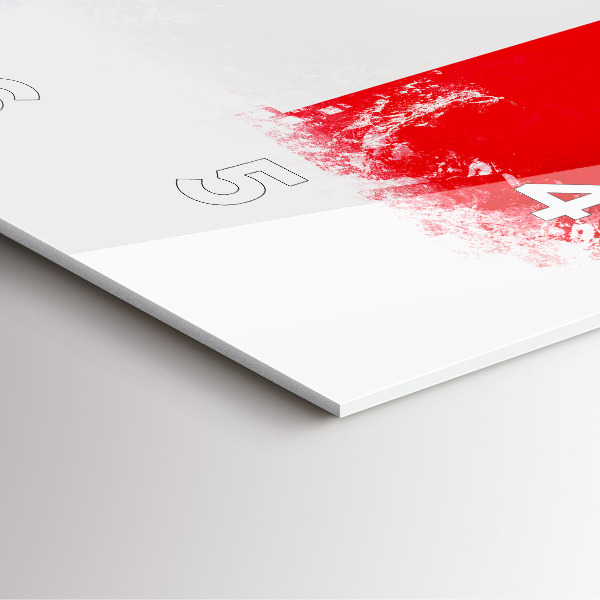 Horloge carrée en verre Drapeau de la France