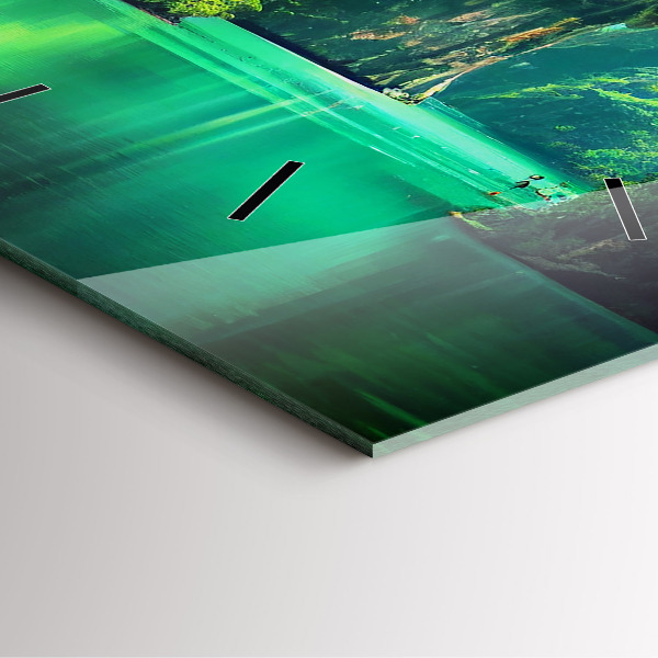 Horloge murale carrée Le paysage naturel de la Thaïlande