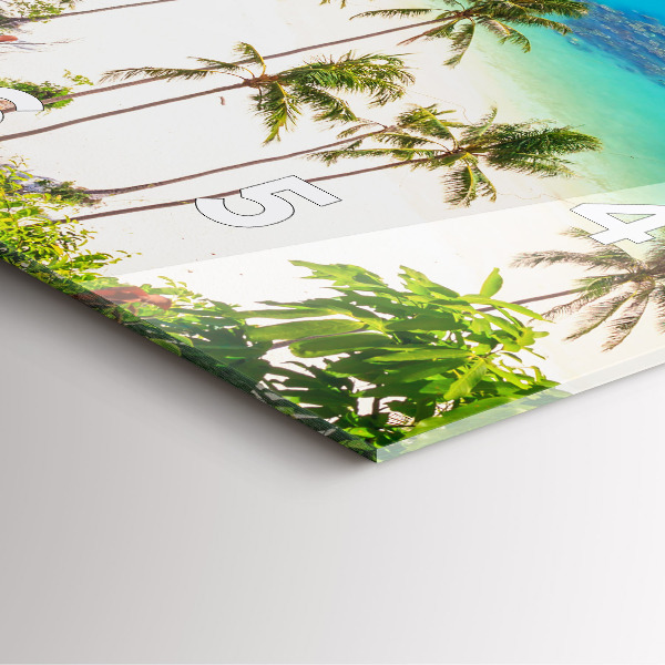 Horloge murale carrée Parc national de Thaïlande