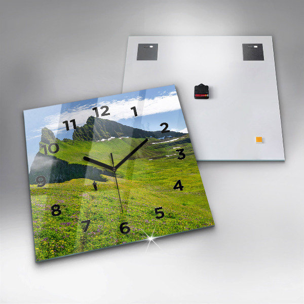 Horloge murale carrée Réserve de Hornstrandir, Islande