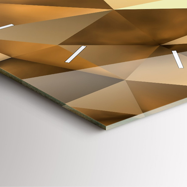 Horloge carrée en verre Texture géométrique