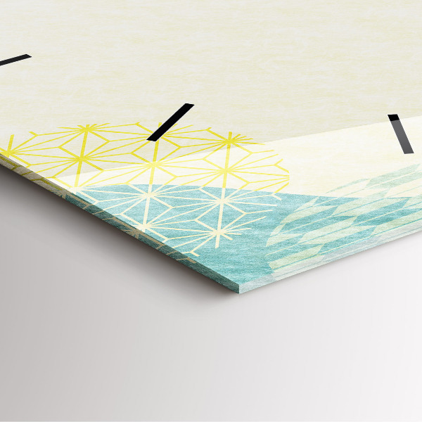 Horloge murale carrée Cadre de modèle