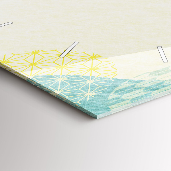 Horloge murale carrée Cadre de modèle