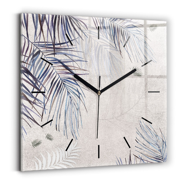 Horloge murale carrée Palme