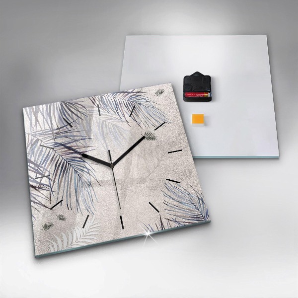Horloge murale carrée Palme