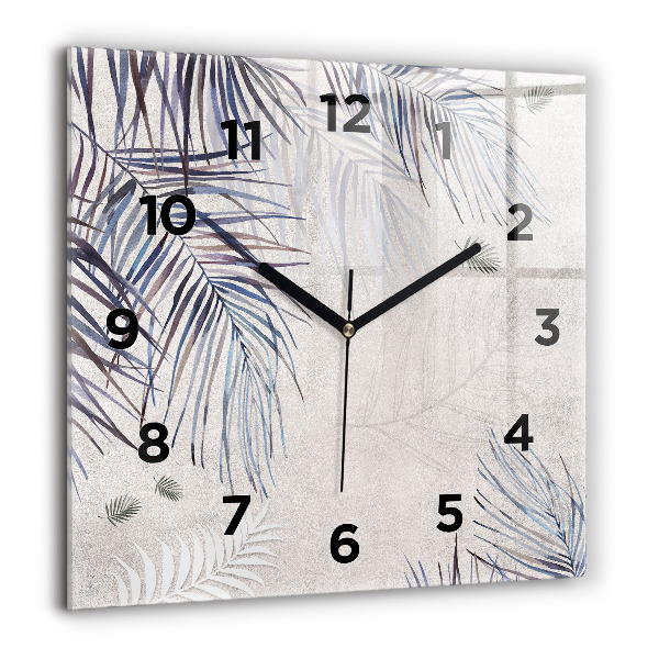 Horloge murale carrée Palme