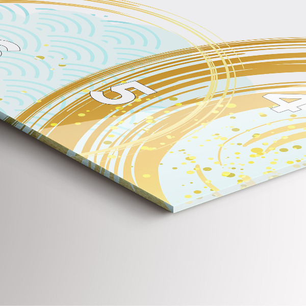 Horloge murale carrée Motif décoratif