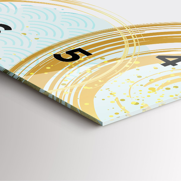 Horloge murale carrée Motif décoratif