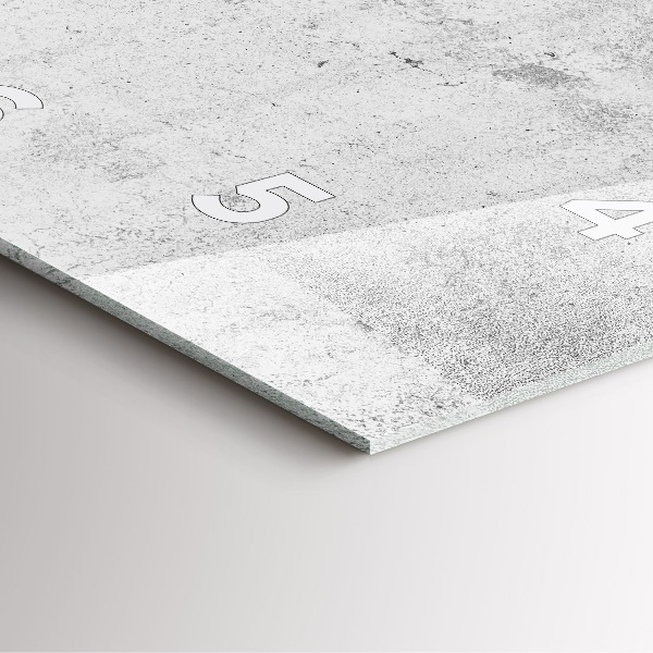 Horloge murale carrée Mur en béton