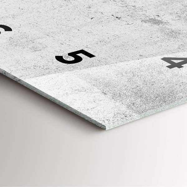 Horloge murale carrée Mur en béton