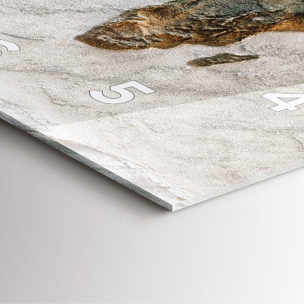 Horloge murale carrée Carte du vieux monde