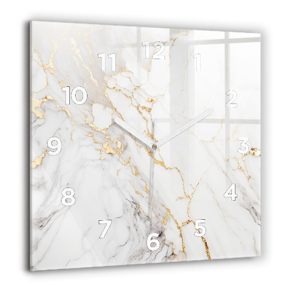Horloge murale carrée Marbre décoratif
