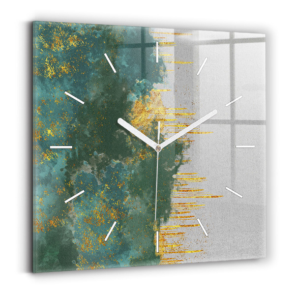 Horloge murale carrée Motif décoratif