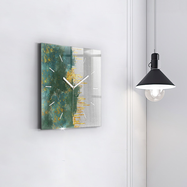 Horloge murale carrée Motif décoratif