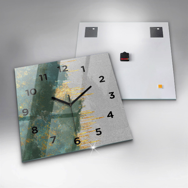Horloge murale carrée Motif décoratif