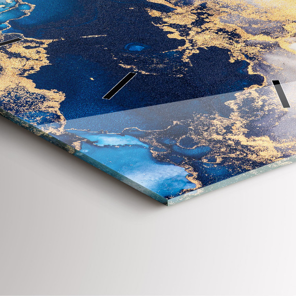 Horloge murale carrée Motif en marbre