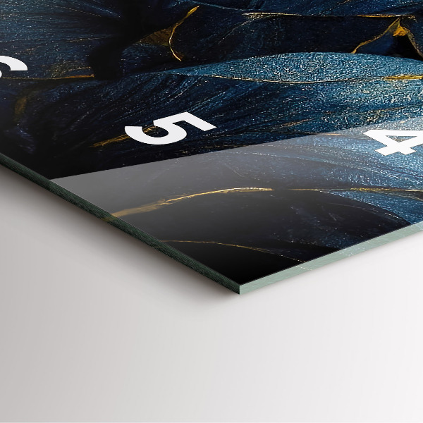 Horloge murale carrée Fleurs décoratives