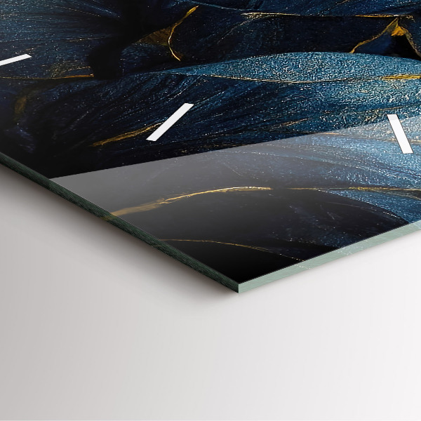 Horloge murale carrée Fleurs décoratives