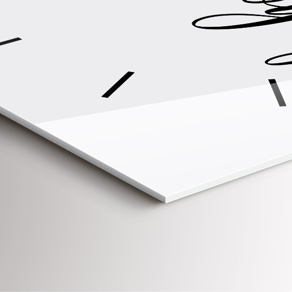 Horloge murale carrée 'L''inscription Bon voyage'