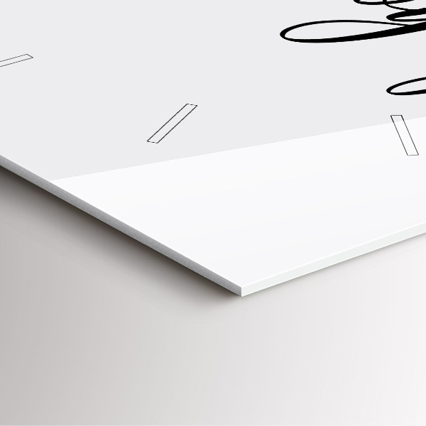 Horloge murale carrée 'L''inscription Bon voyage'