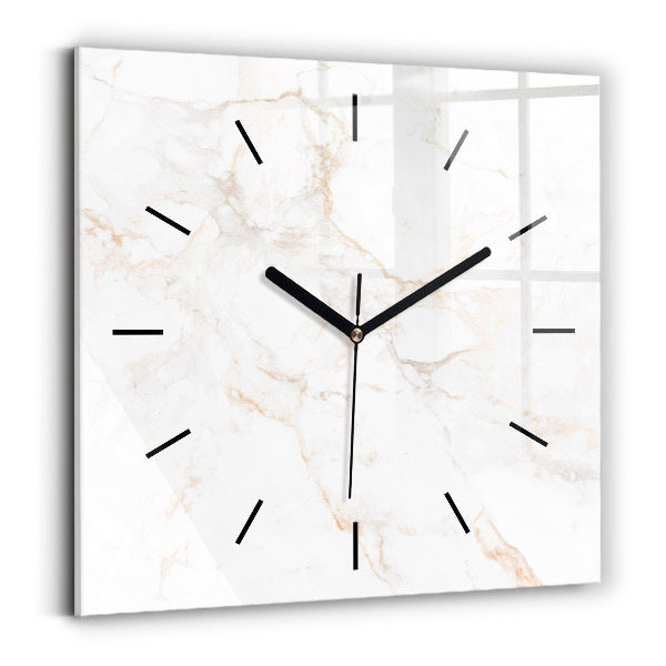 Horloge murale carrée Marbre élégant