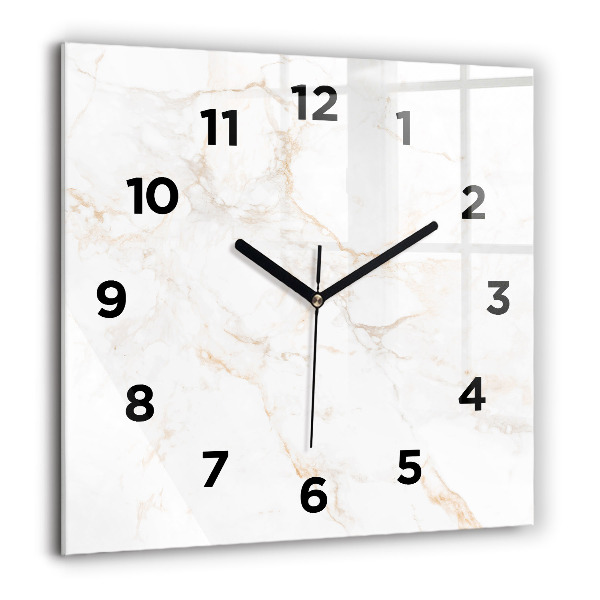 Horloge murale carrée Marbre élégant