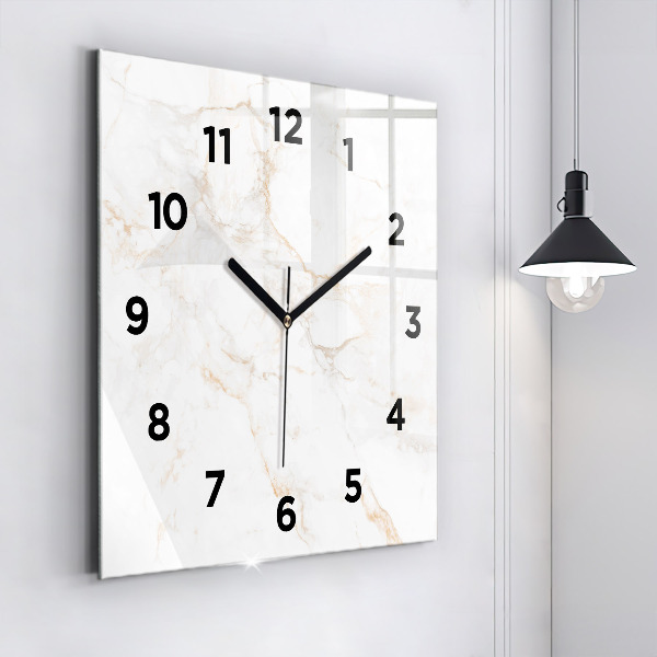 Horloge murale carrée Marbre élégant